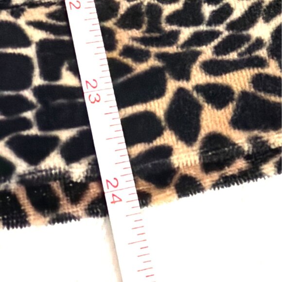 Kim Rogers Womens Leopard Print Long Sleeve zip-up jacket velour size L - Picture 5 of 5